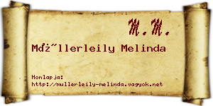 Müllerleily Melinda névjegykártya